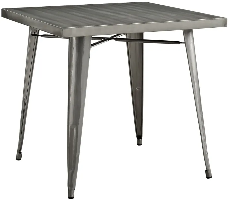 Alacrity Square Metal Dining Table