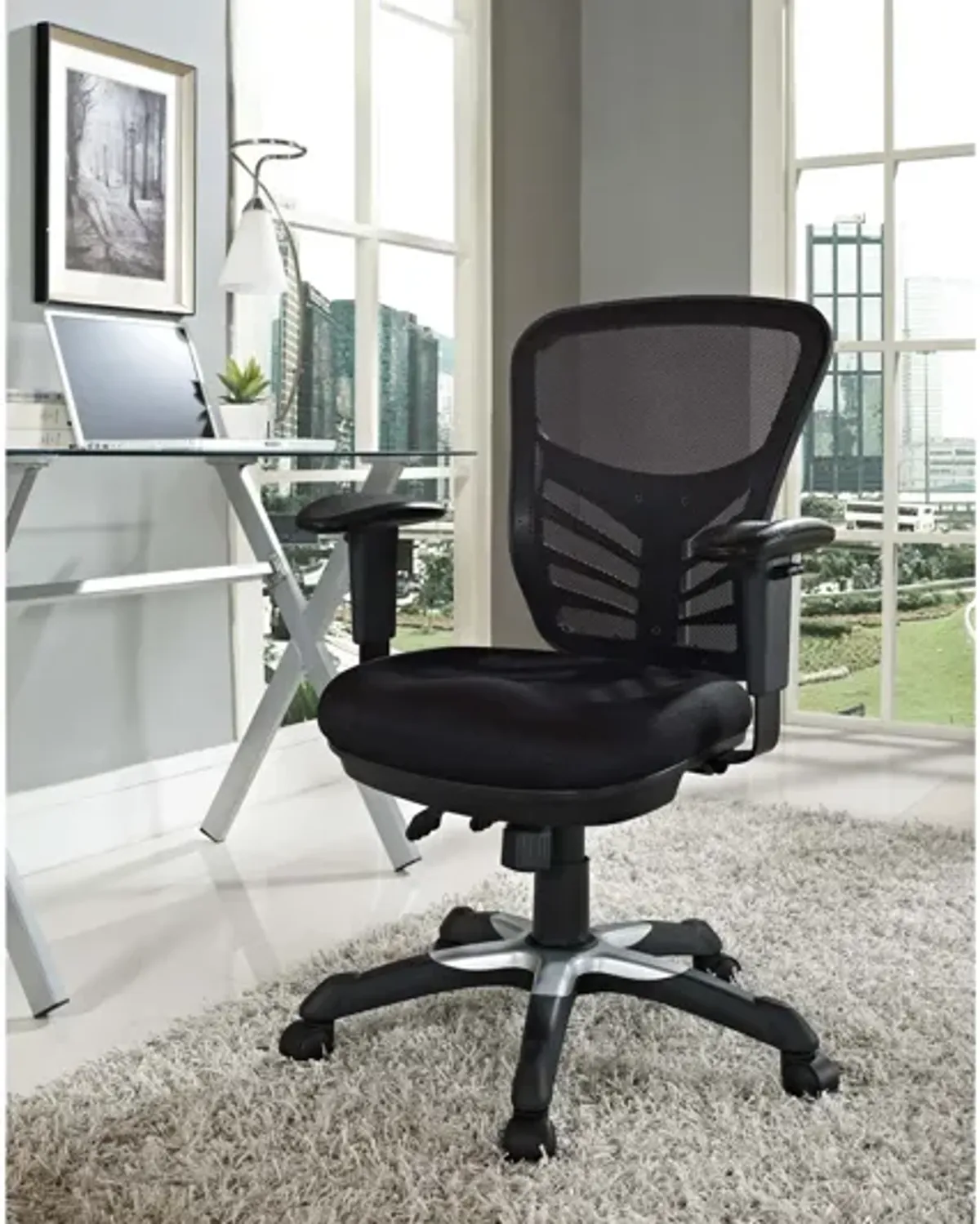 Articulate Mesh Office Chair in Black