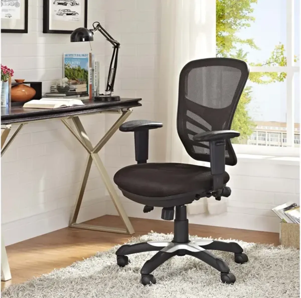 Articulate Mesh Office Chair in Brown