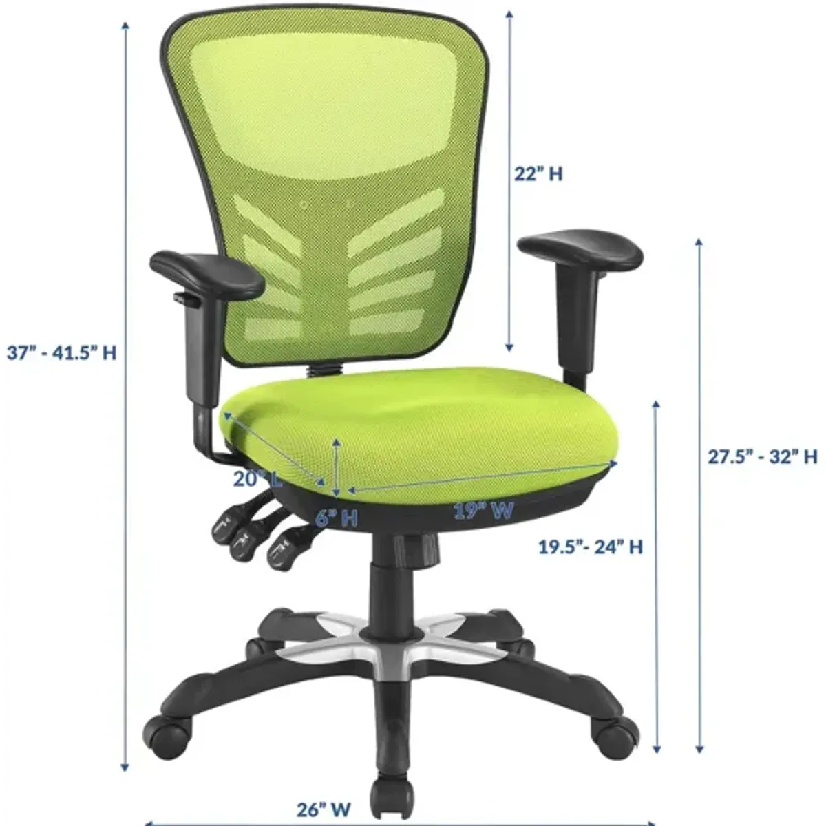 Articulate Mesh Office Chair in Green