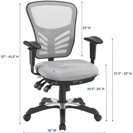 Articulate Mesh Office Chair in Grey