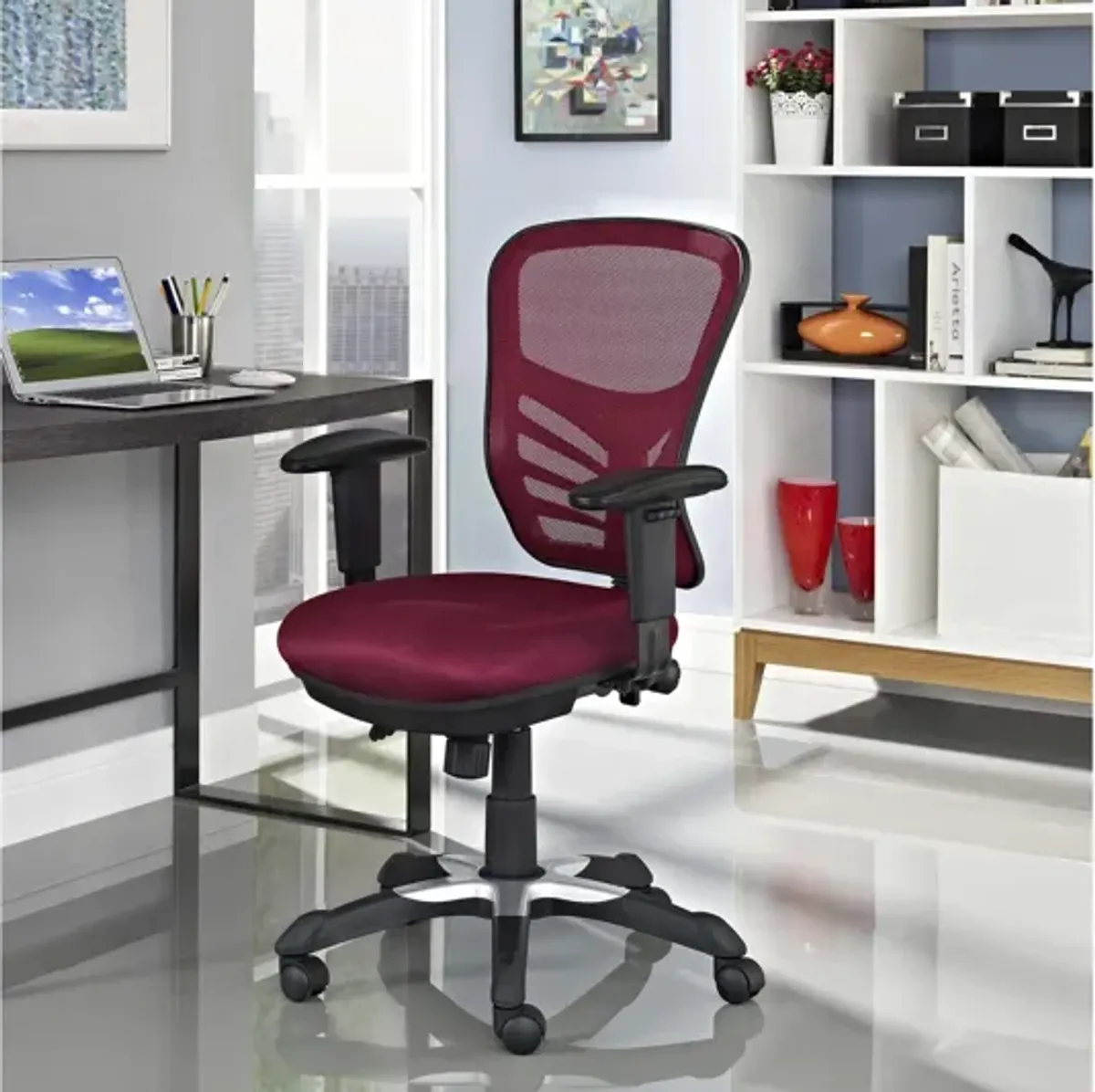 Articulate Mesh Office Chair in Red