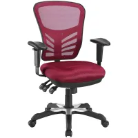 Articulate Mesh Office Chair in Red