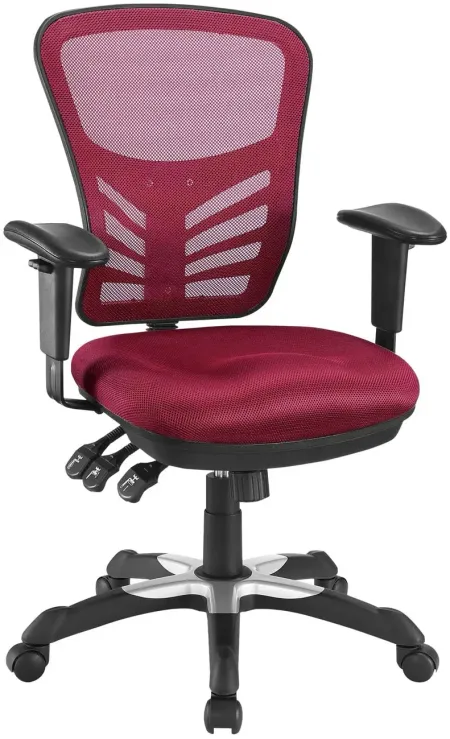 Articulate Mesh Office Chair in Red