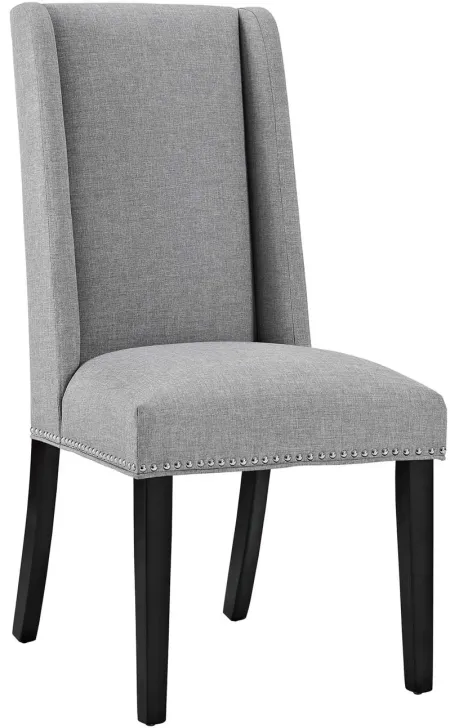 Baron Upholstered Dining Chair in Light Grey