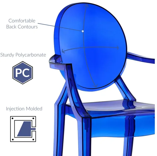 Casper Dining Armchair in Blue