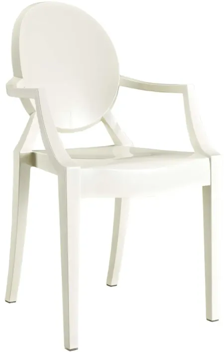 Casper Dining Armchair in White