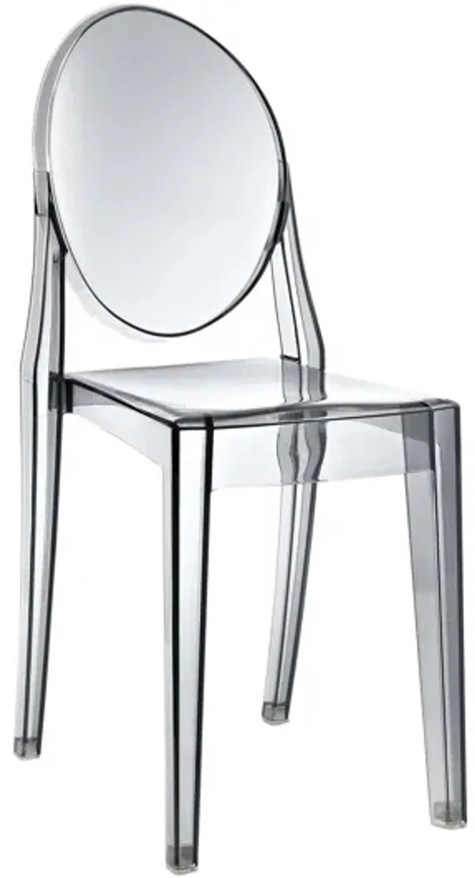 Casper Dining Side Chair in Smoked Clear