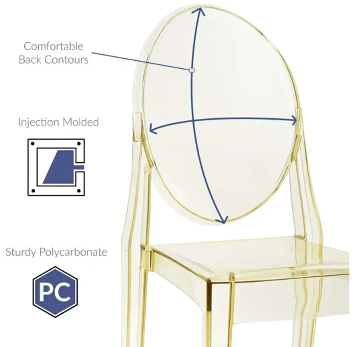 Casper Dining Side Chair in Yellow