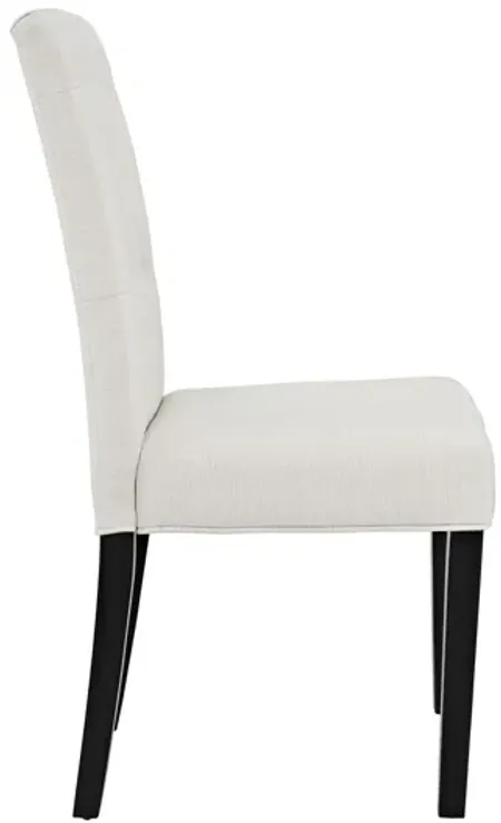 Confer Dining Fabric Side Chair in Beige