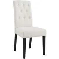 Confer Dining Fabric Side Chair in Beige