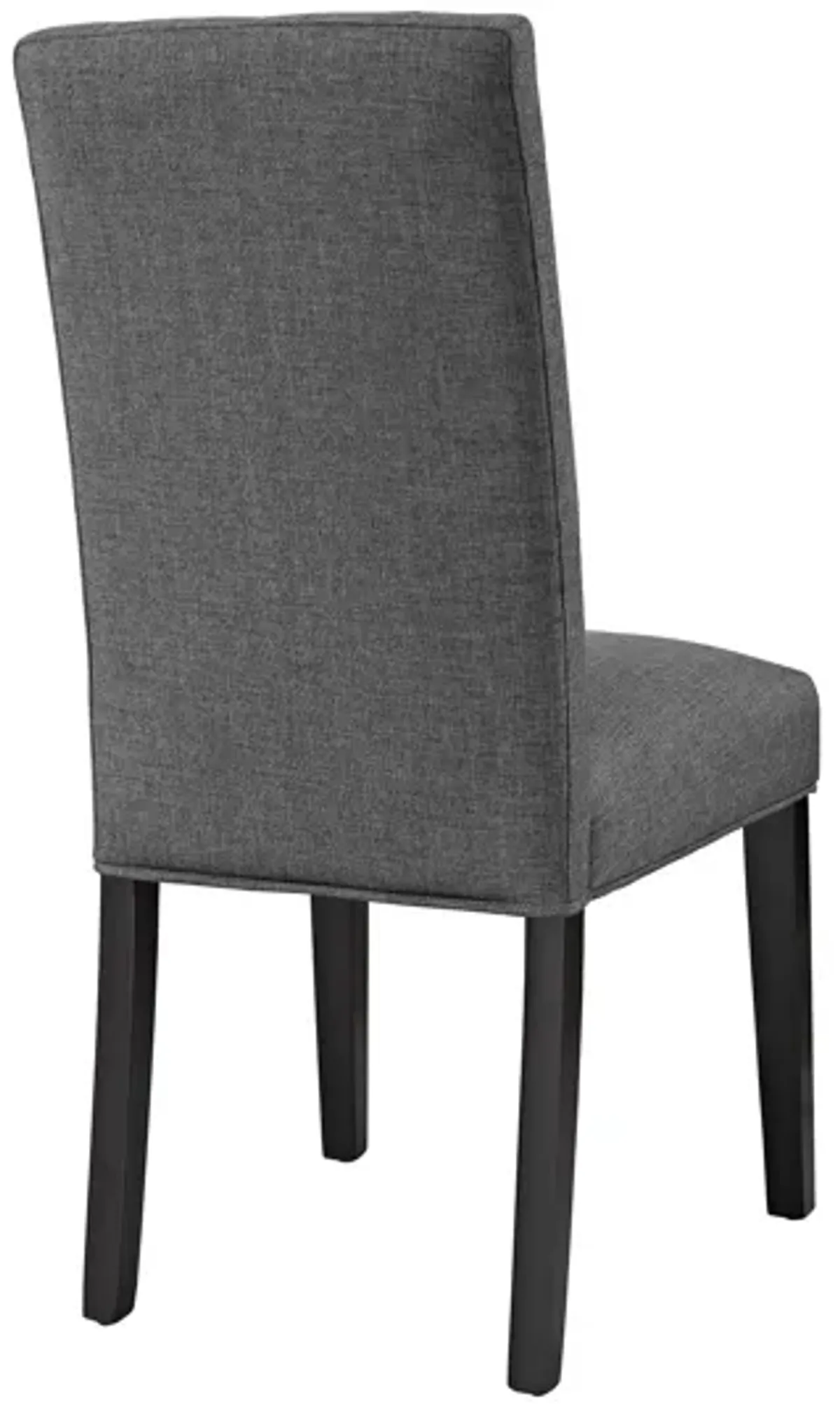 Confer Dining Fabric Side Chair in Grey