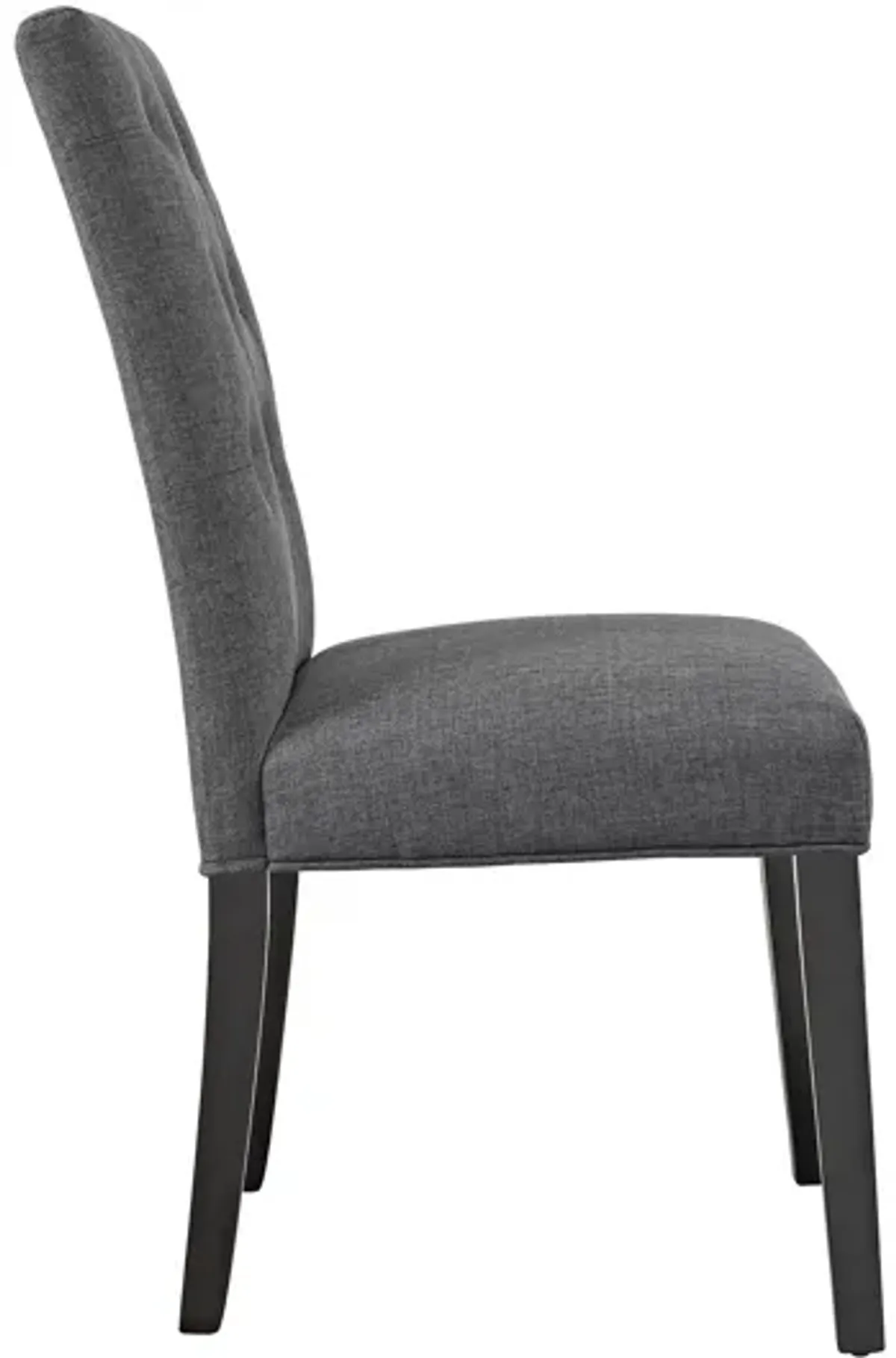 Confer Dining Fabric Side Chair in Grey