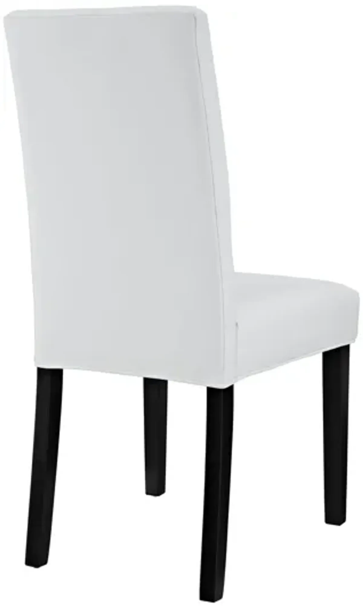 Confer Dining Vinyl Side Chair in White