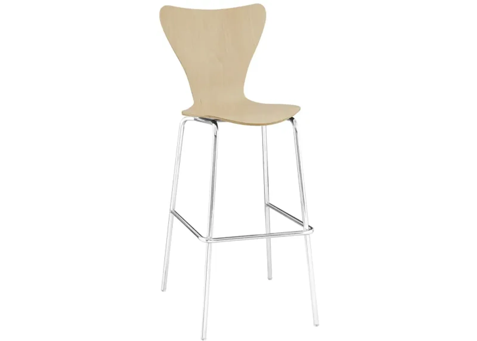 Ernie Wood Bar Stool in Natural