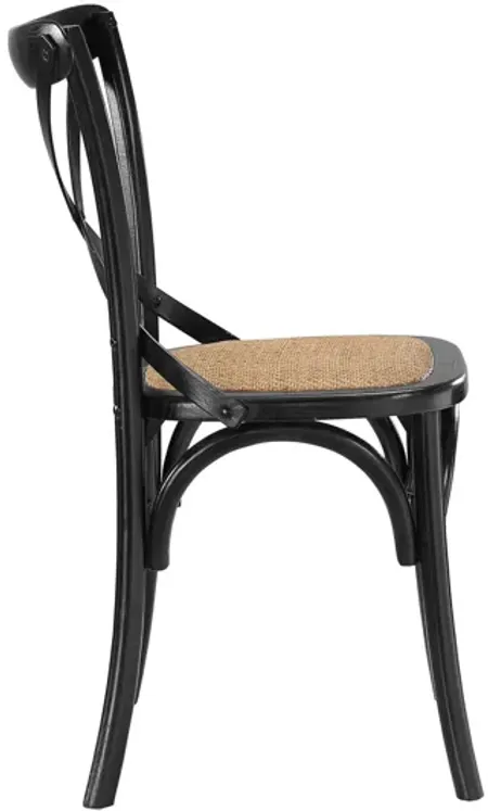 Gear Dining Side Chair in Black