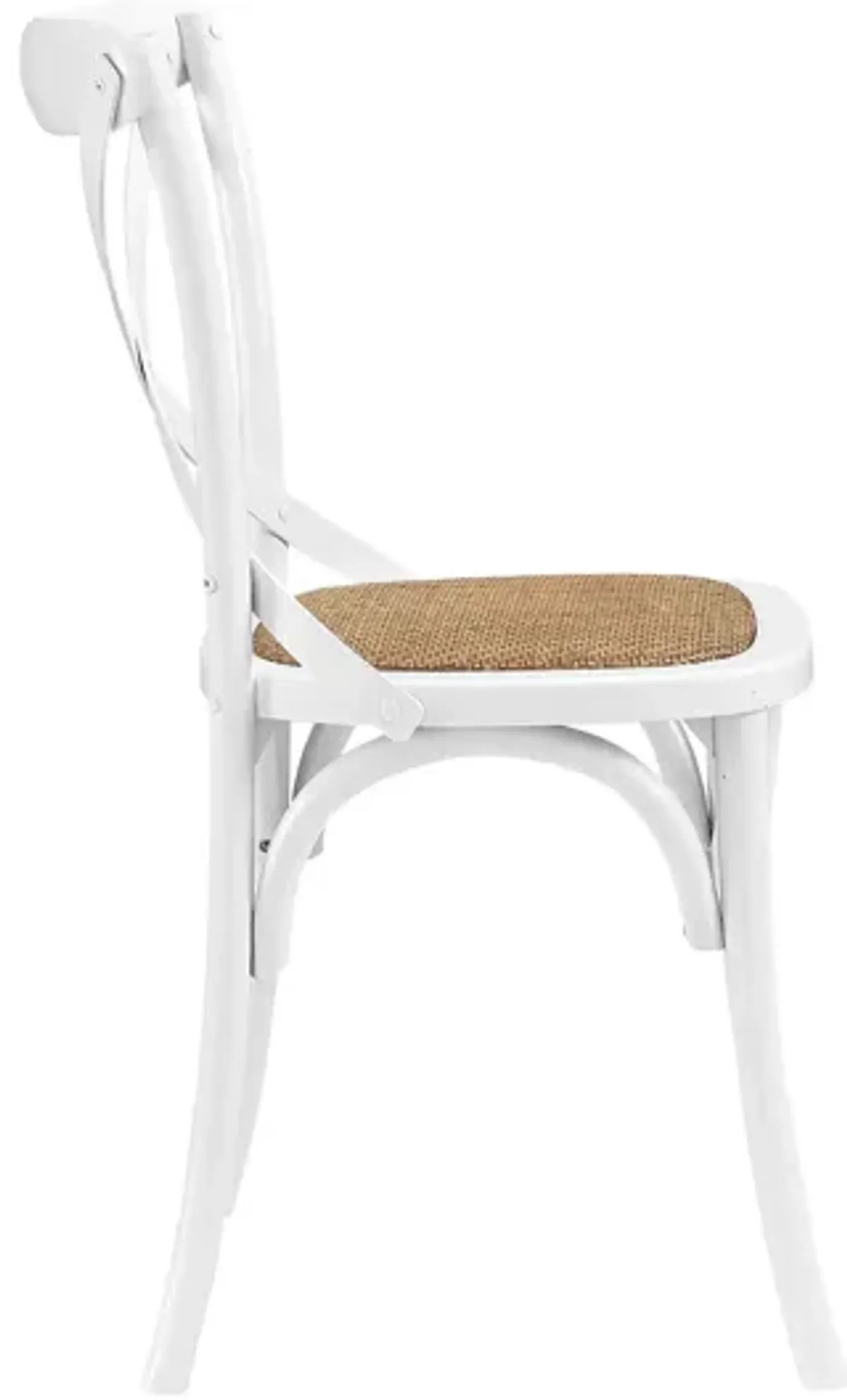 Gear Dining Side Chair in White