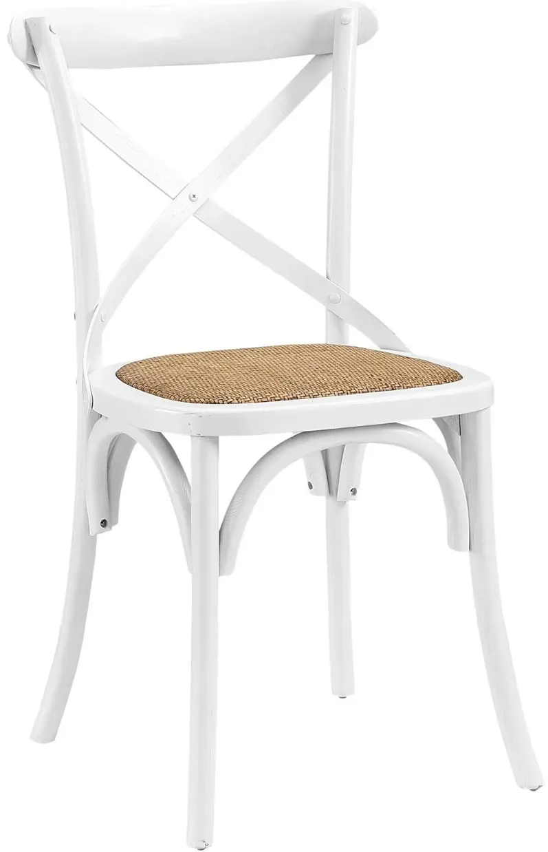 Gear Dining Side Chair in White