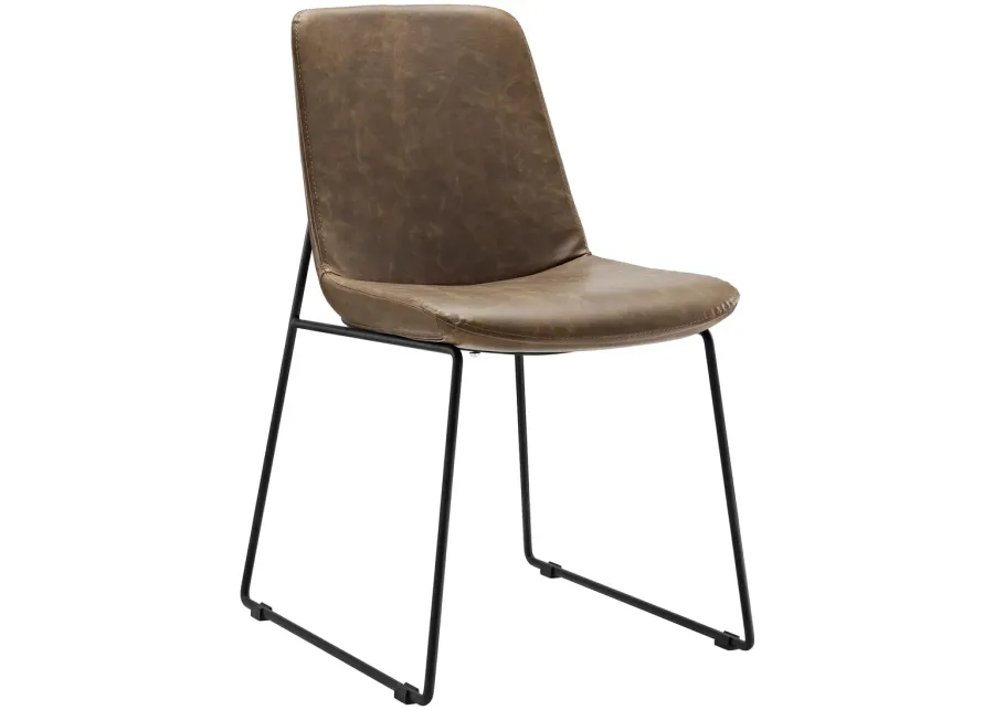 Invite Dining Side Chair in Brown