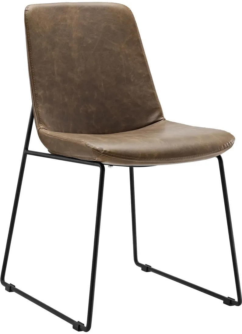 Invite Dining Side Chair in Brown