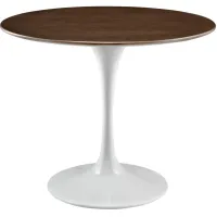 Lippa 36" Round Walnut Dining Table