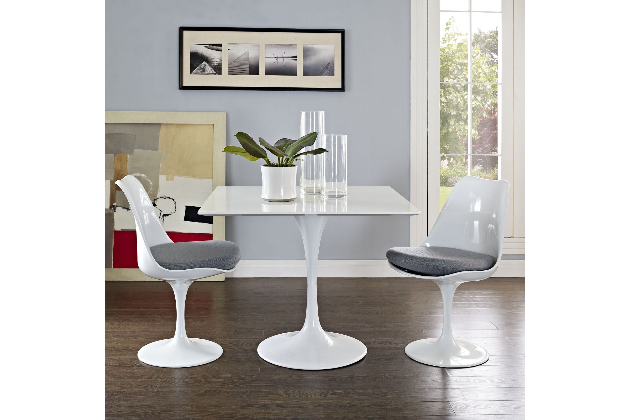 Lippa 36" Square Wood Top Dining Table