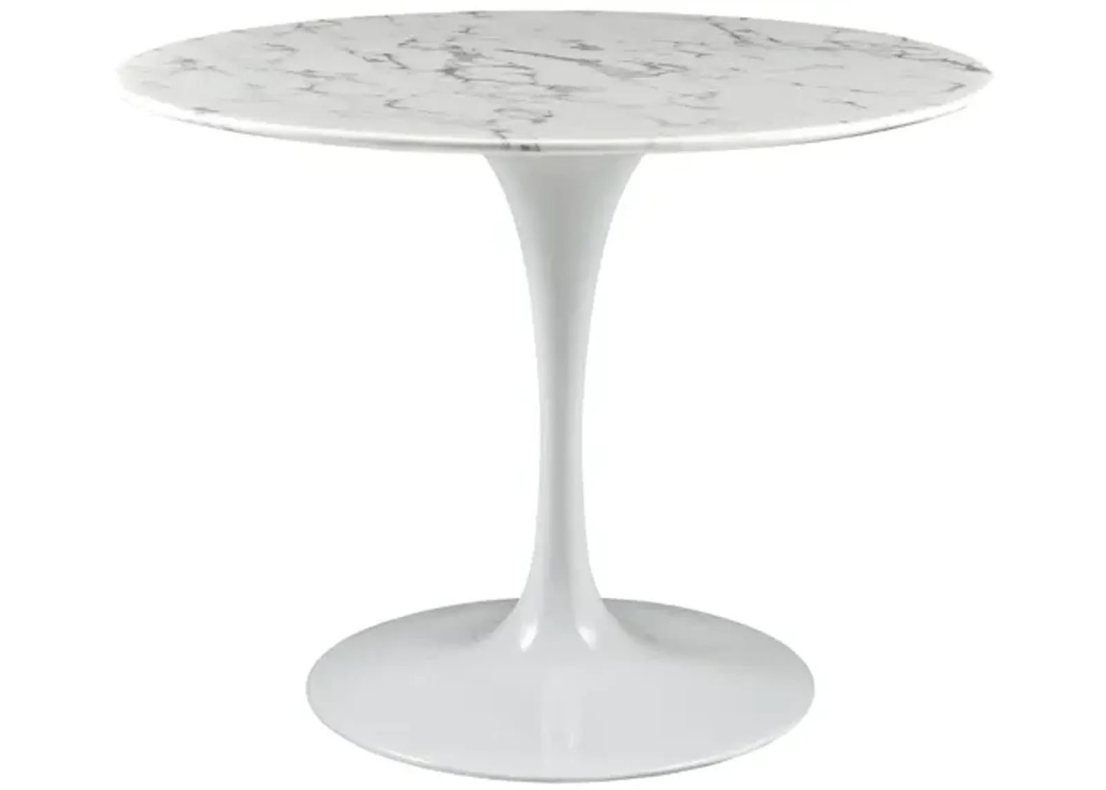 Lippa 40" Round Artificial Marble Dining Table