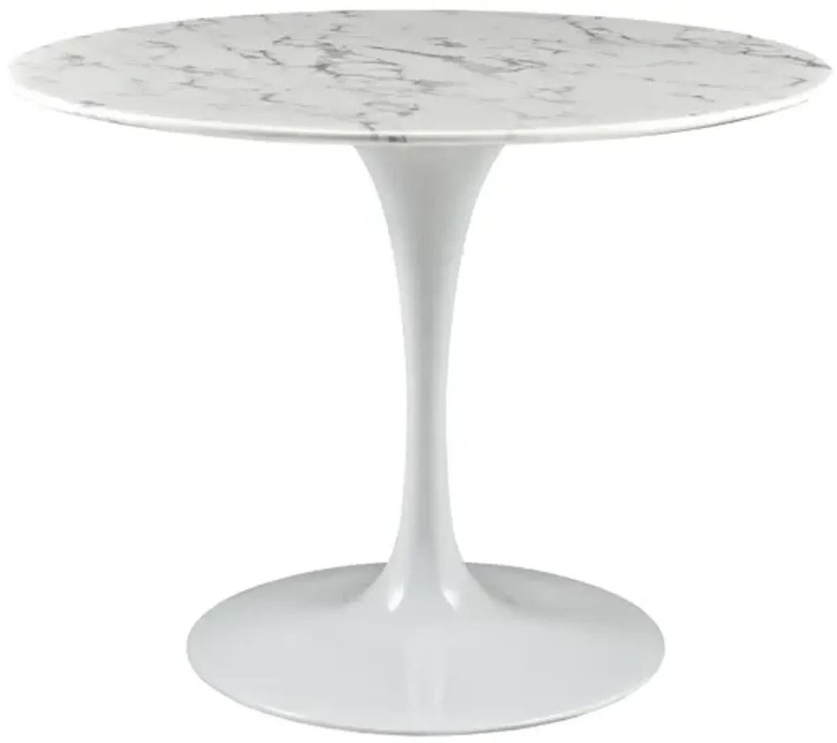 Lippa 40" Round Artificial Marble Dining Table