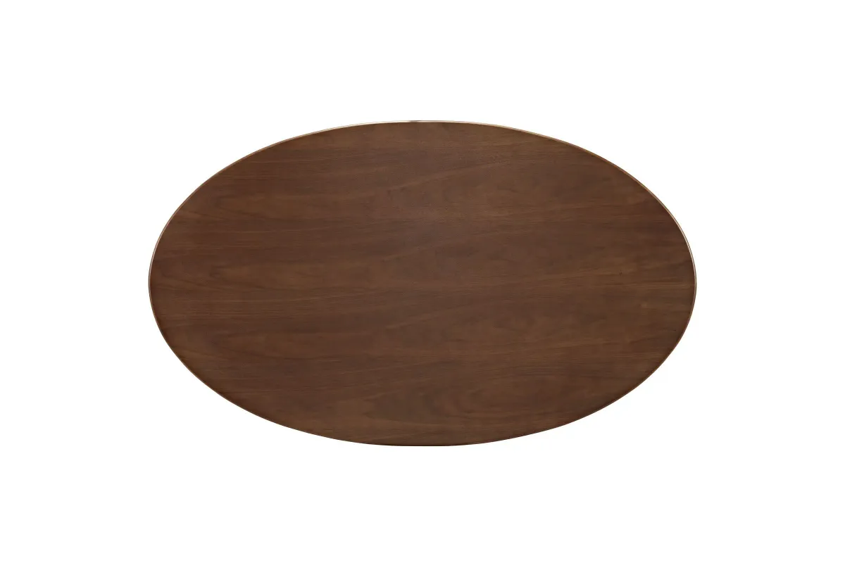 Lippa 60" Oval Walnut Dining Table