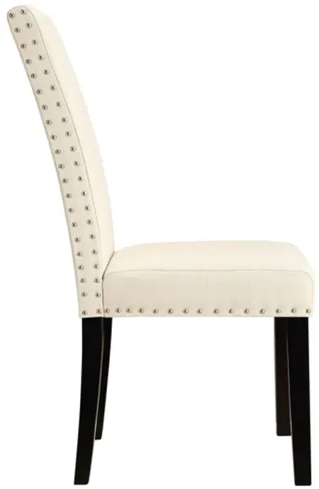 Parcel Dining Fabric Side Chair in Beige