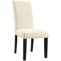 Parcel Dining Fabric Side Chair in Beige