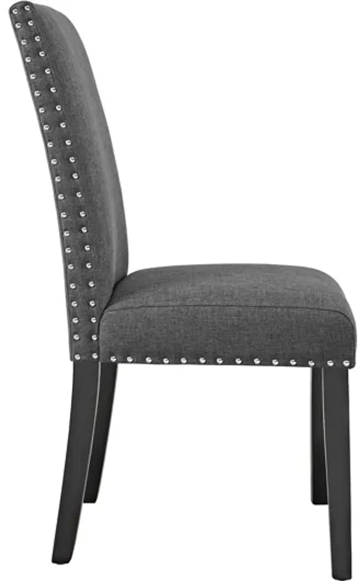 Parcel Dining Fabric Side Chair in Gray