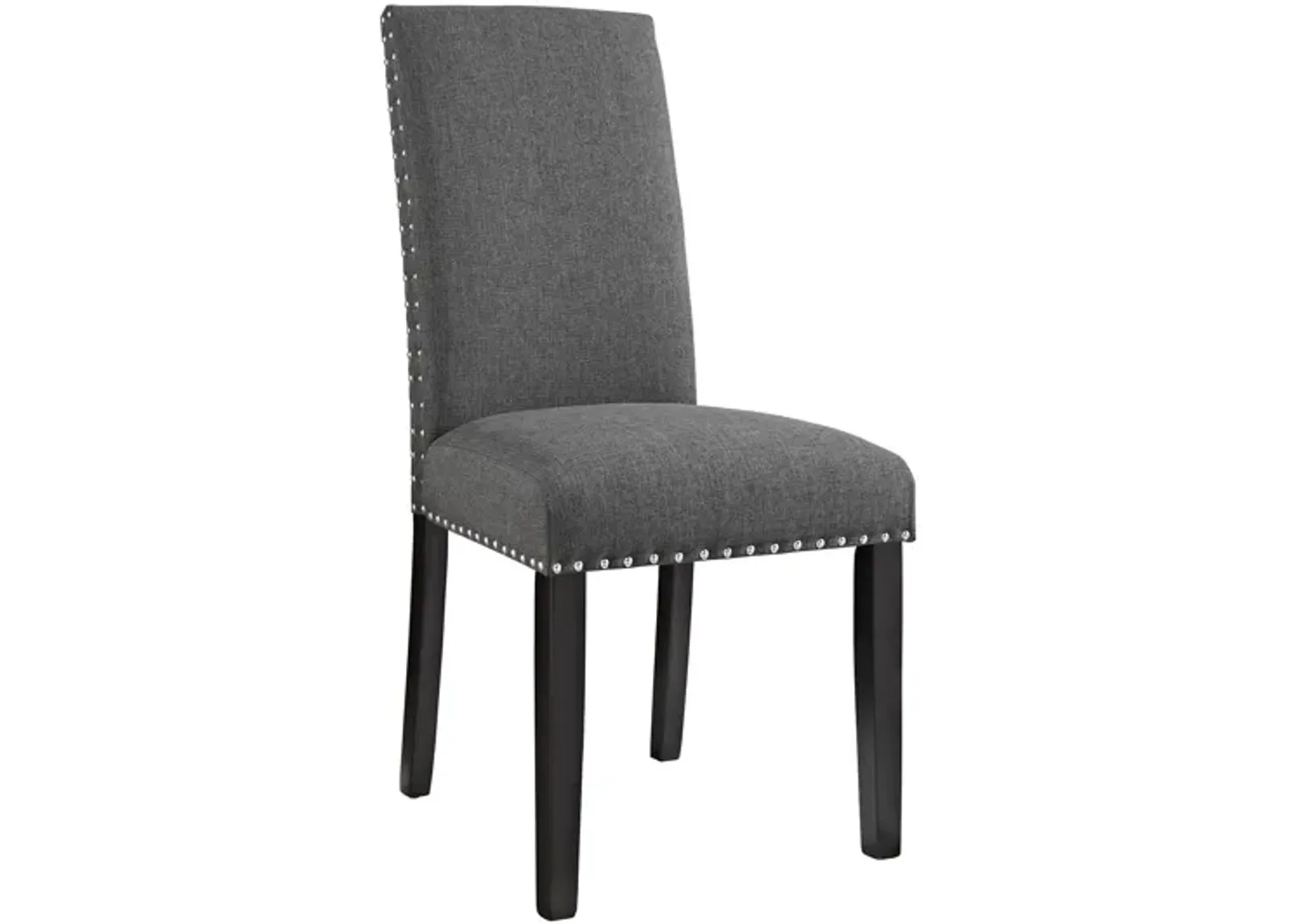 Parcel Dining Fabric Side Chair in Gray