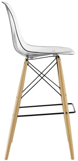 Pyramid Bar Stool in Clear