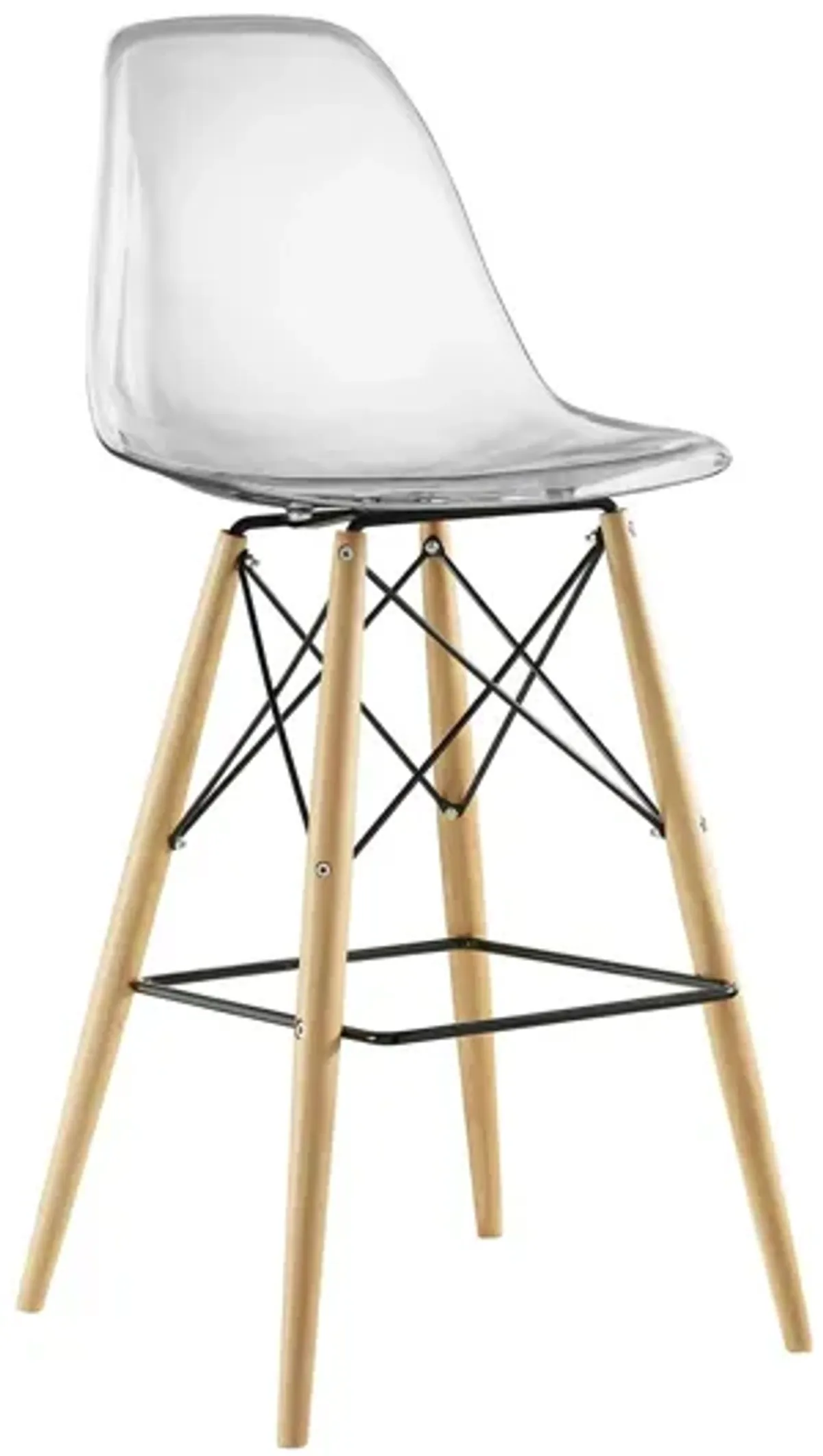 Pyramid Bar Stool in Clear