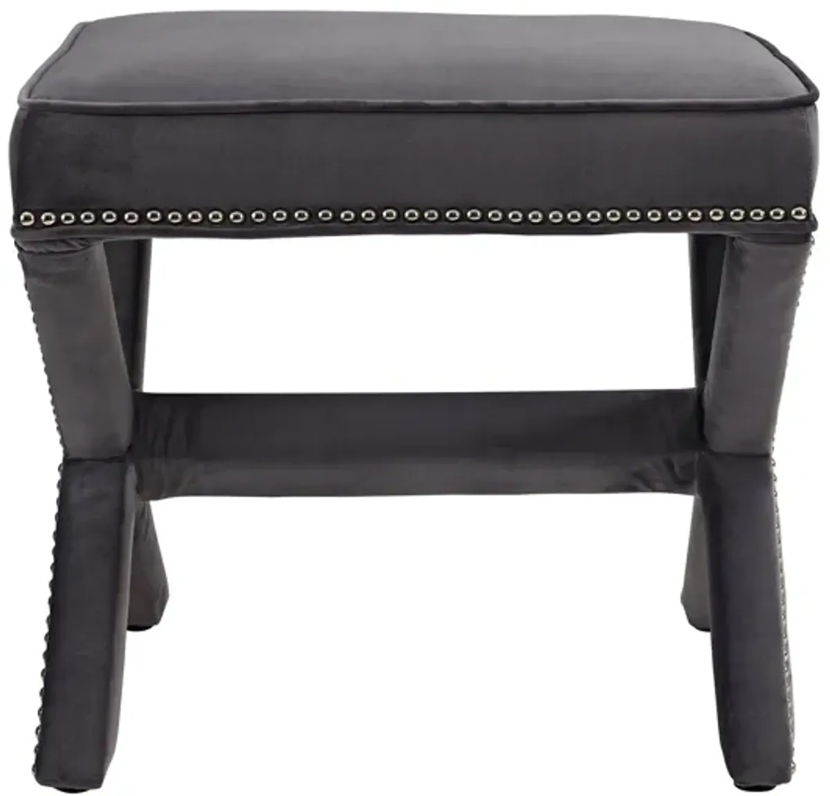 Rivet Bench in Grey