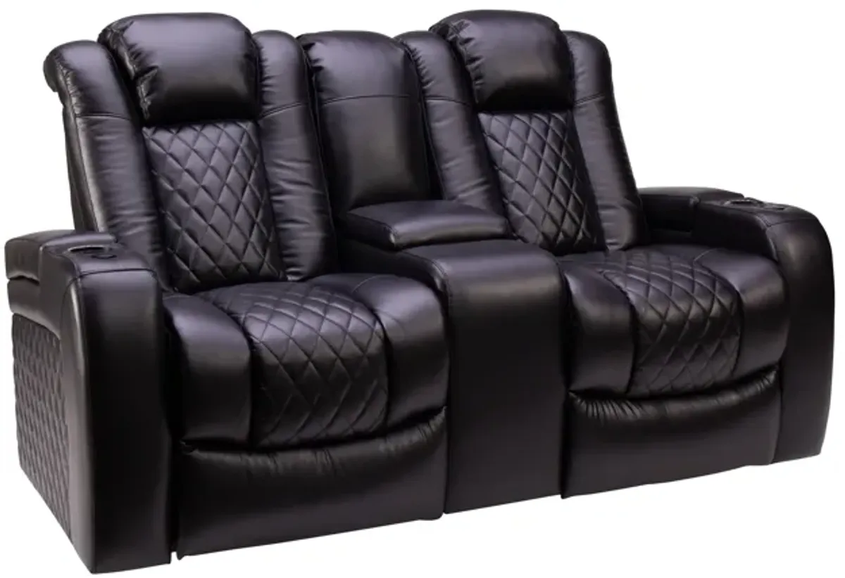 Marcus Dual Power Reclining Console Loveseat