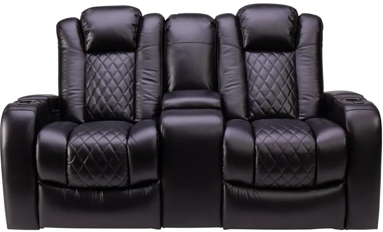 Marcus Dual Power Reclining Console Loveseat