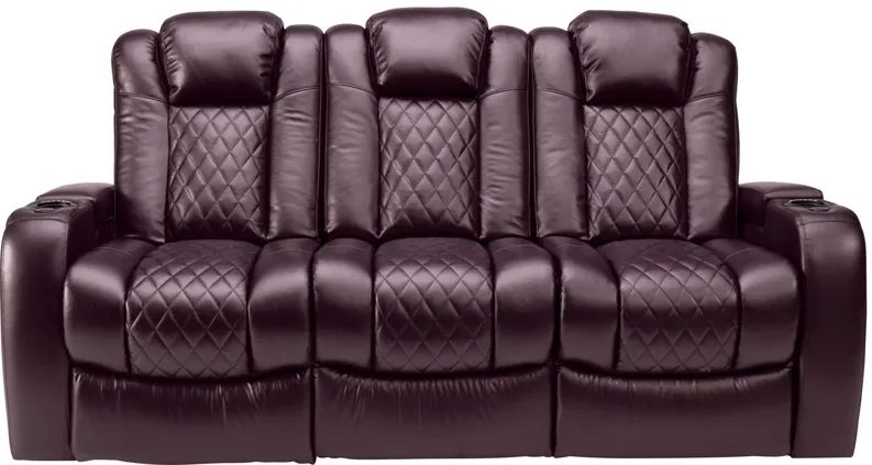Newton Dual Power Reclining Sofa with Drop-Down Table