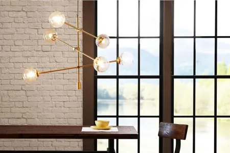 Cyrus Gold Chandelier by INK+IVY