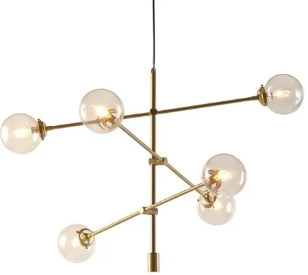 Cyrus Gold Chandelier by INK+IVY