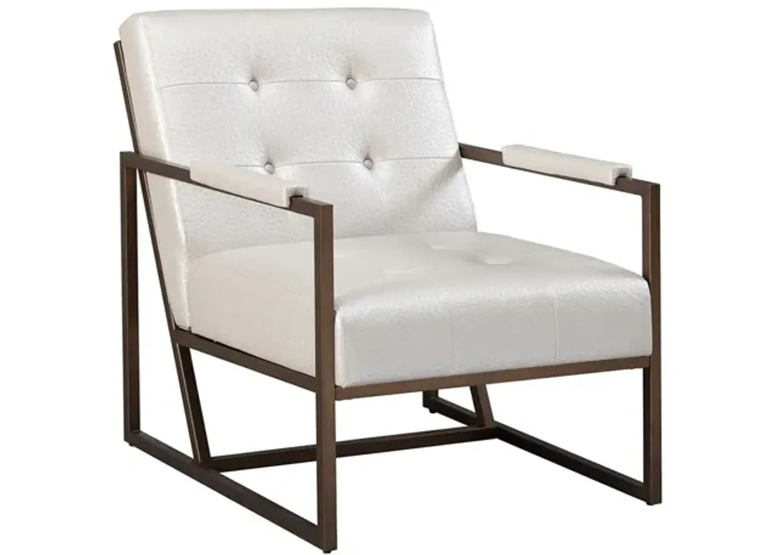 Waldorf Lounge Chair in White by INK+IVY