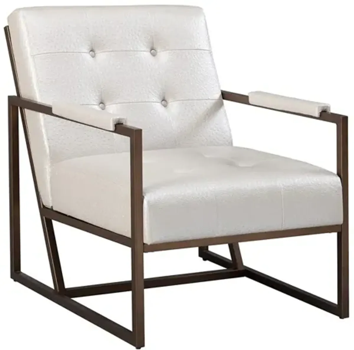 Waldorf Lounge Chair in White by INK+IVY