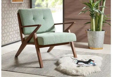 Rocket Lounge Chair in Green by INK+IVY