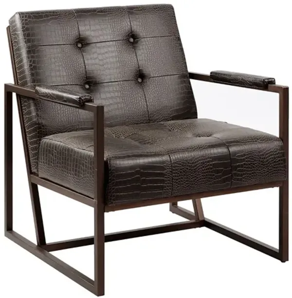 Waldorf Lounge Chair in Chocolate by INK+IVY