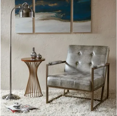 Waldorf Lounge Chair in Grey by INK+IVY