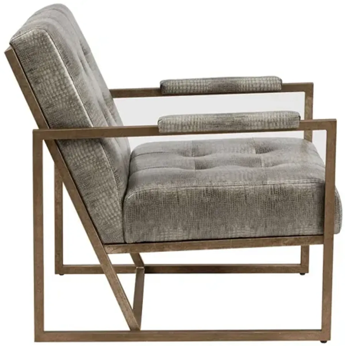 Waldorf Lounge Chair in Grey by INK+IVY