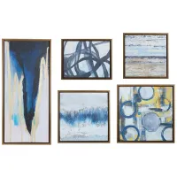 Blue Bliss Gallery Art 5 Piece Set by Madison Park