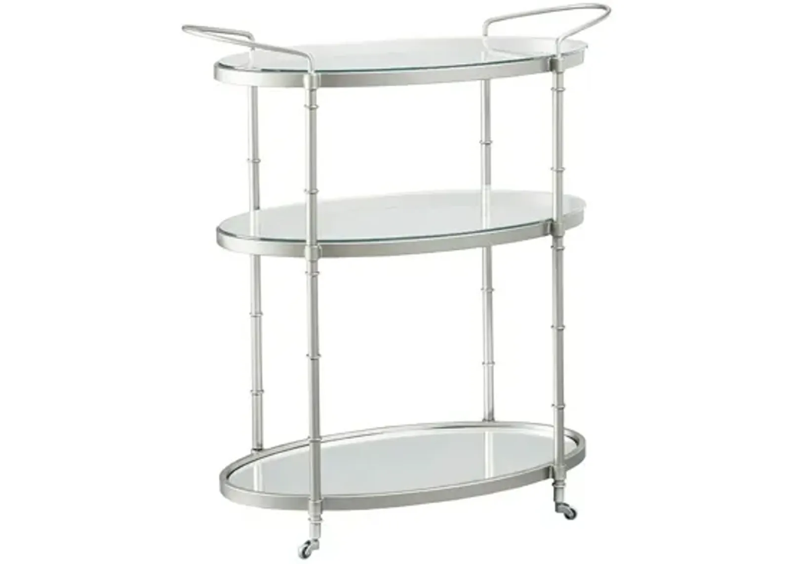 Lauren Bar Cart in Silver by Madison Park Signature