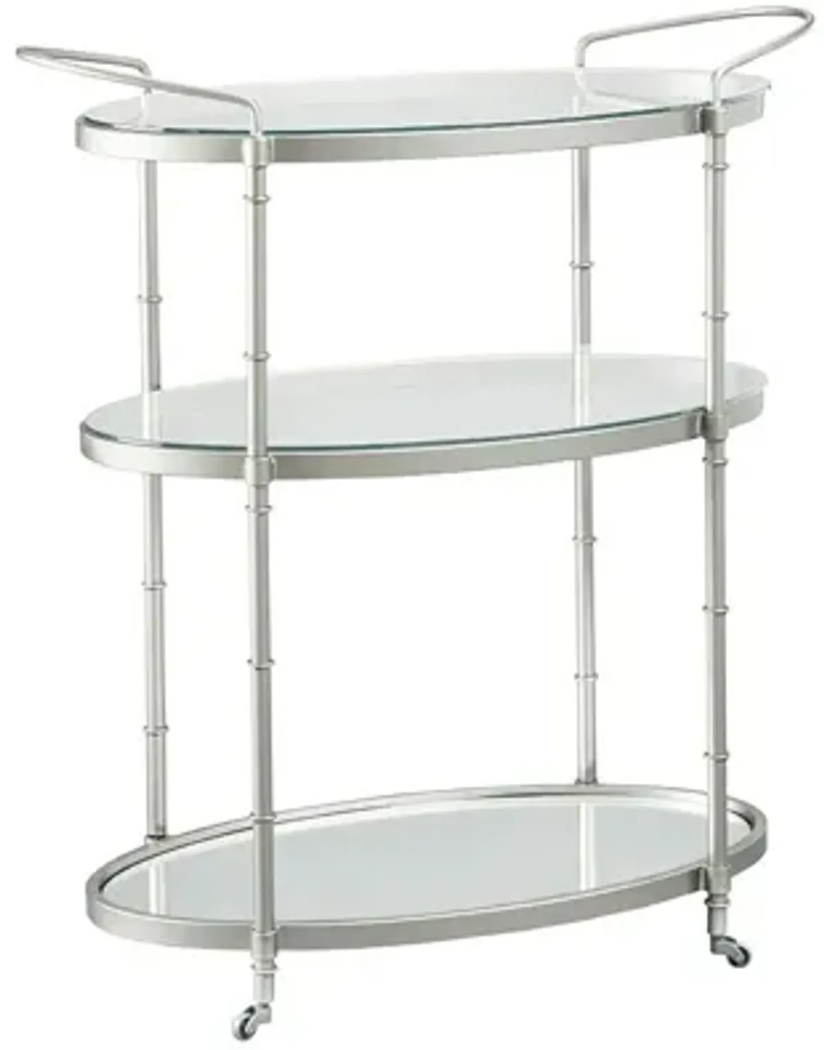 Lauren Bar Cart in Silver by Madison Park Signature